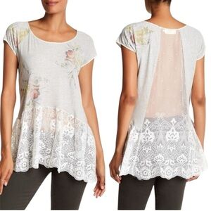 Johnny Was 4 Love And Liberty Floral Lace Blouse